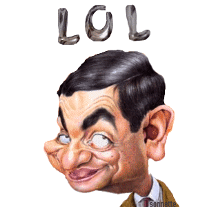 Gif animé rire mister Bean